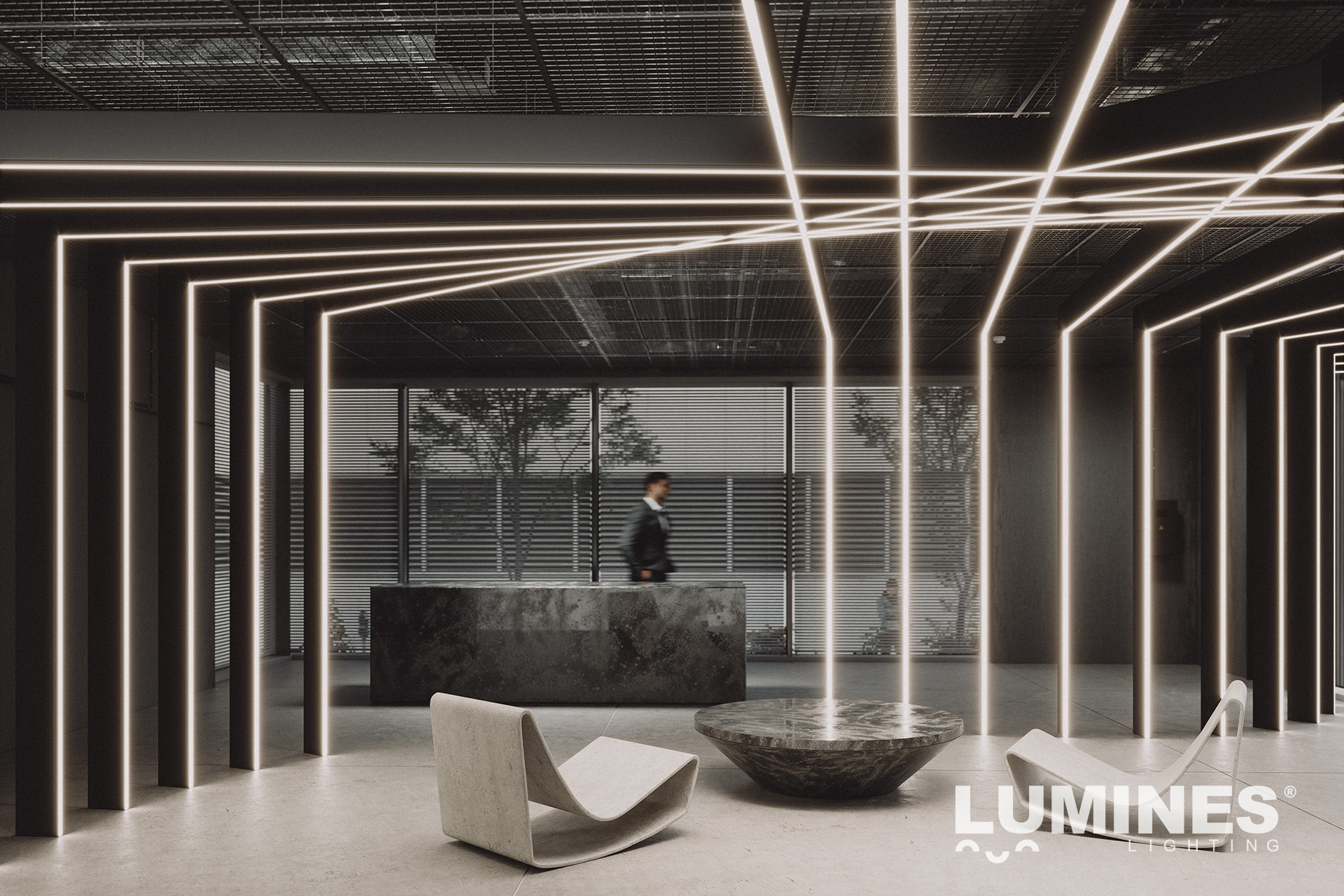 Profil LUMINES typ RAI czarny anodowany 3 m