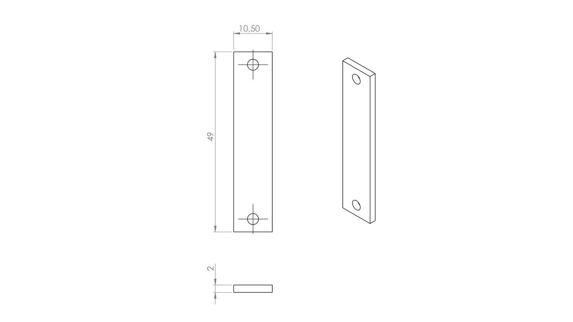 Łącznik LUMINES prosty krótki KPL