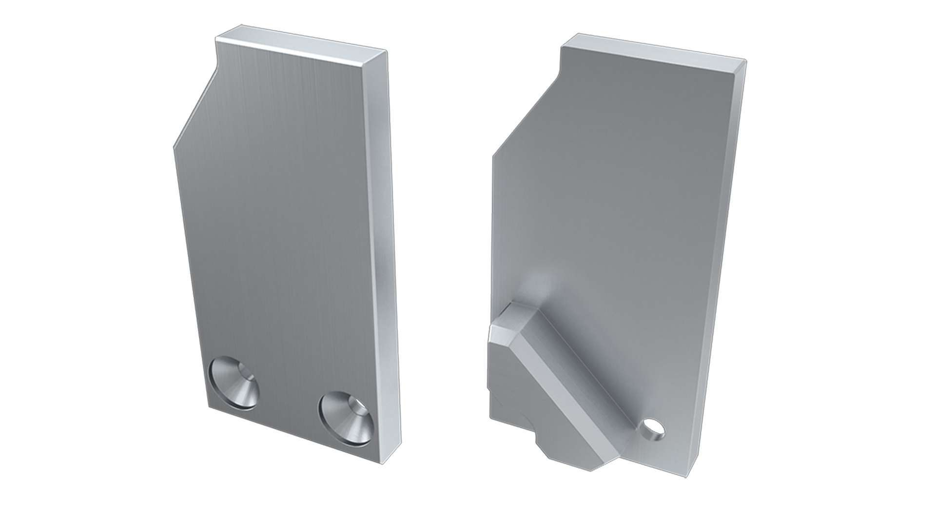 Zaślepka ALU do profilu LED LUMINES I6 8mm srebrna prawa