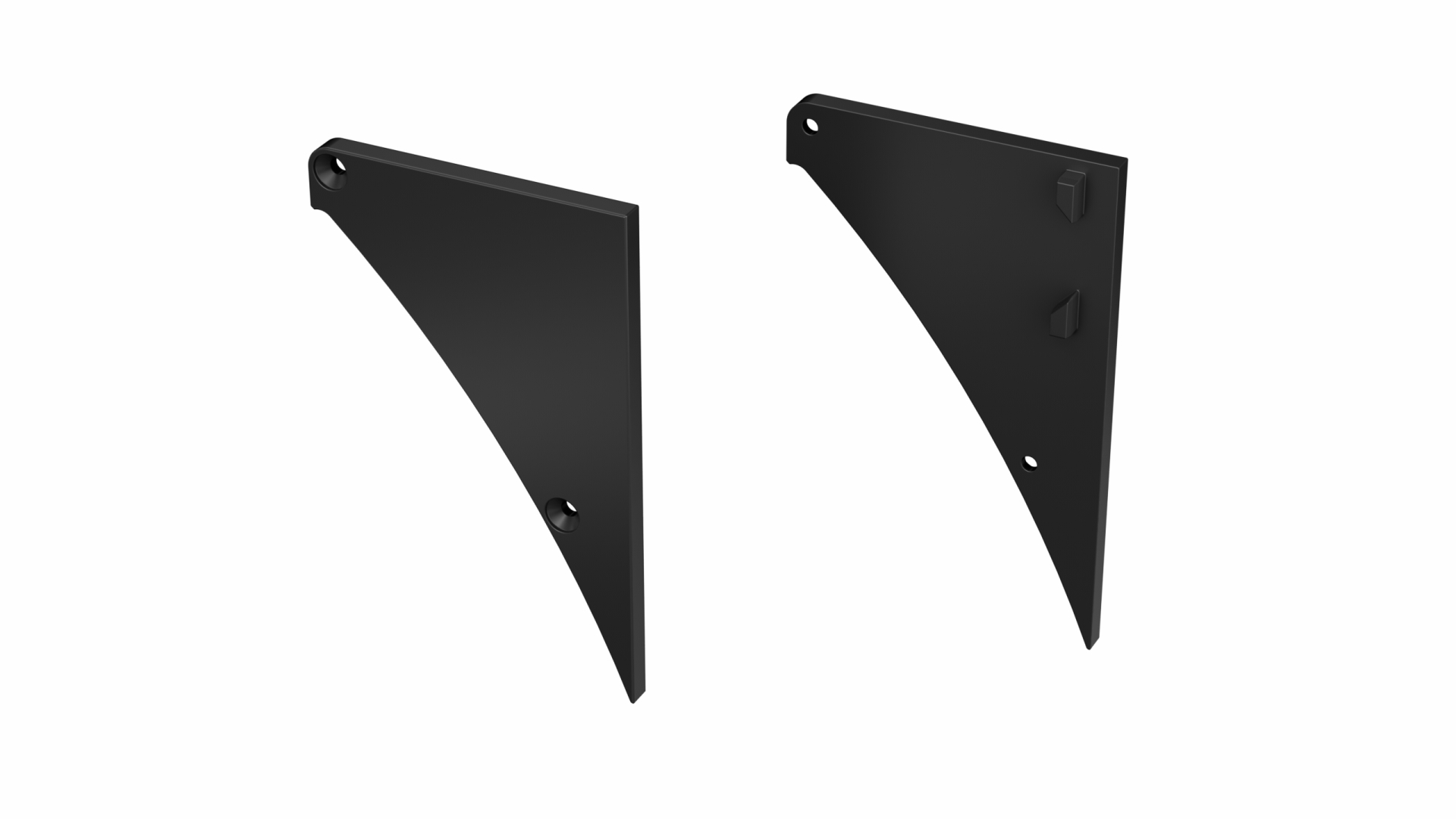 Zaślepka ALU do profilu LED LUMINES LOGI czarna lakierowana lewa