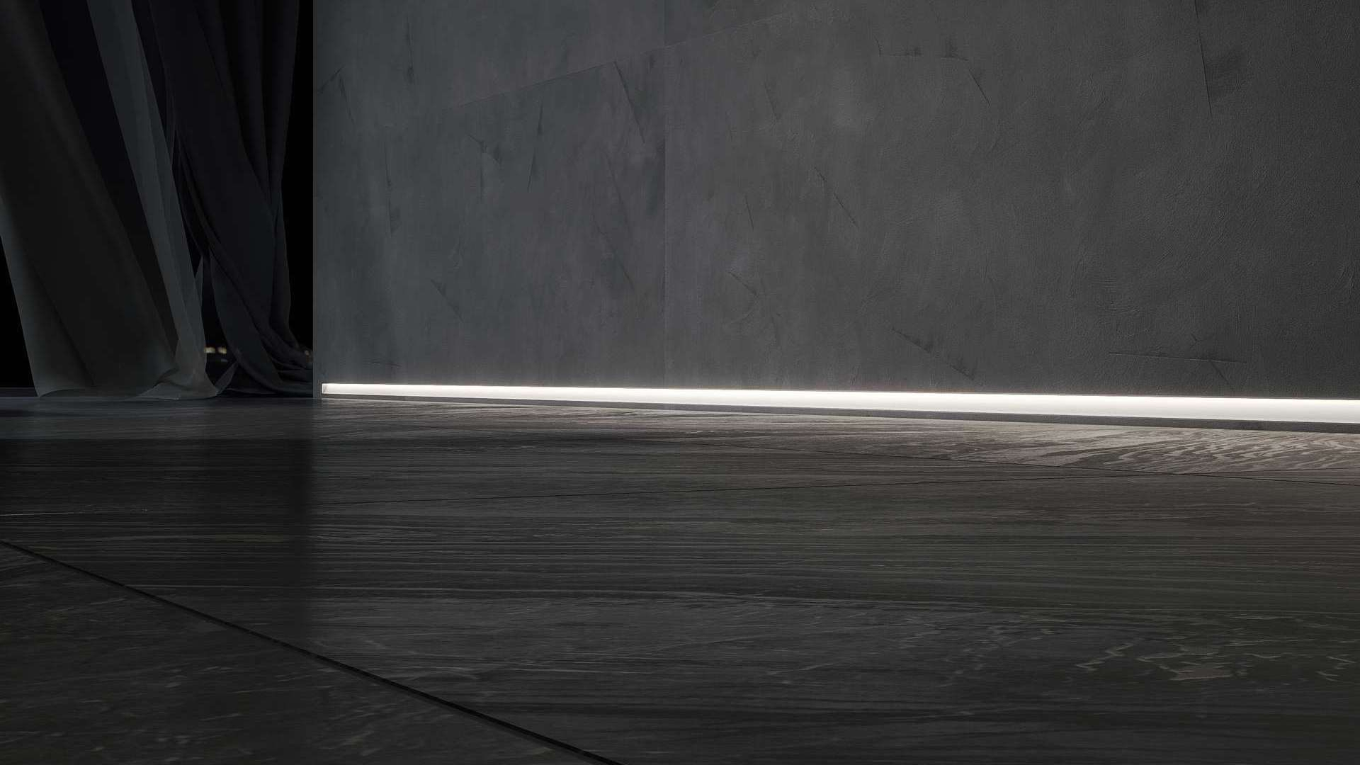 Profil LUMINES typ TIANO czarny lakierowany 3 m