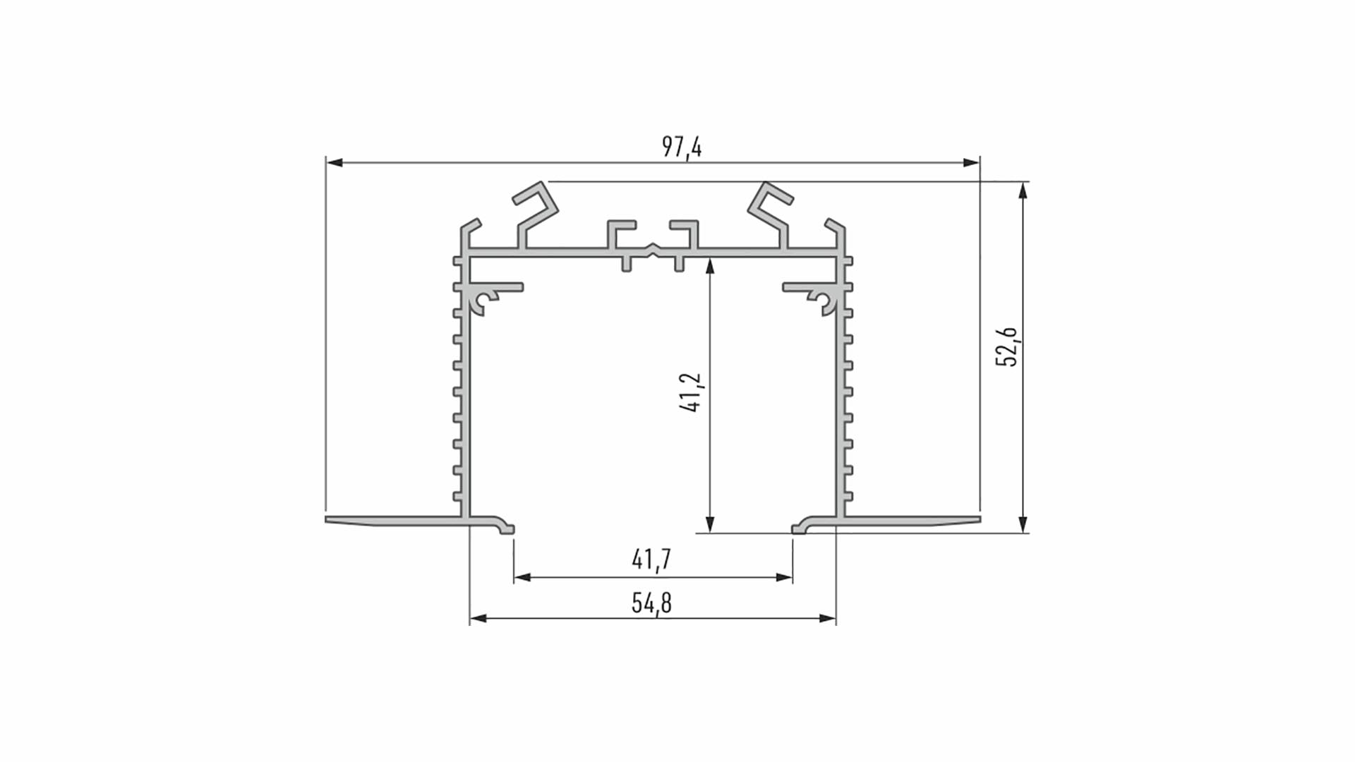 Profil LUMINES typ Talia M3 biały lakier. 2,02 m