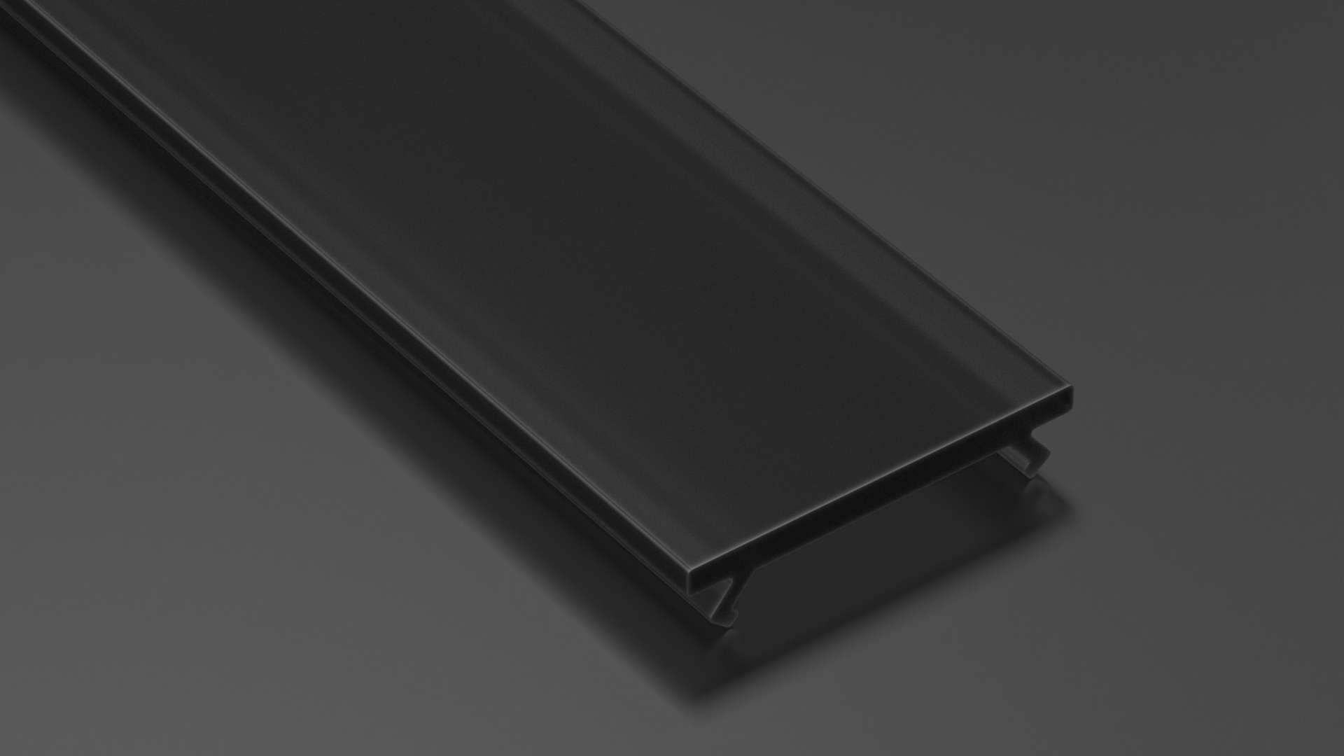 Klosz do profilu LED LUMINES BASIC PMMA czarny 1 m v1