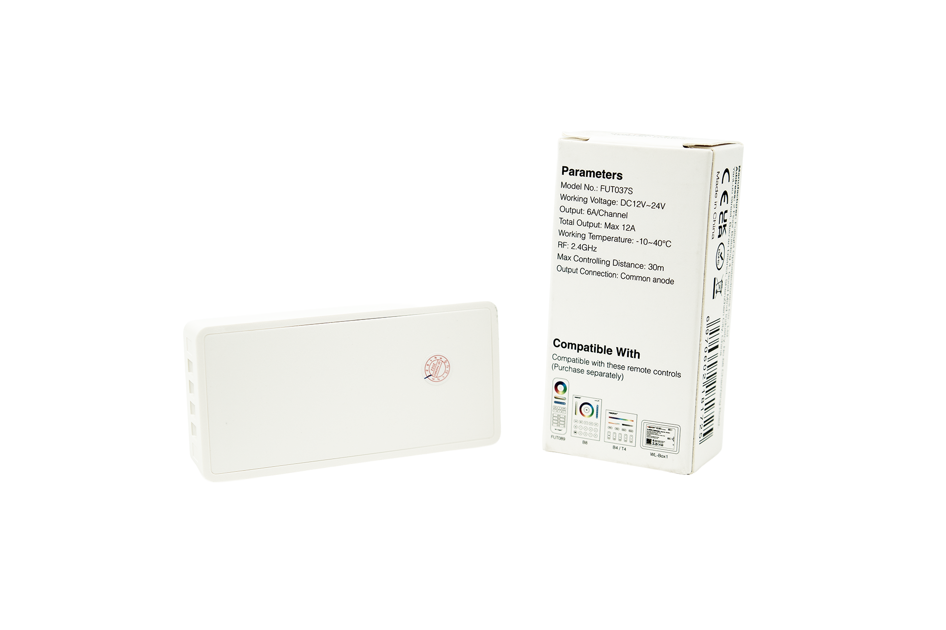 MiBoxer KONTROLER 12-24V 12A RF RGB FUT037S