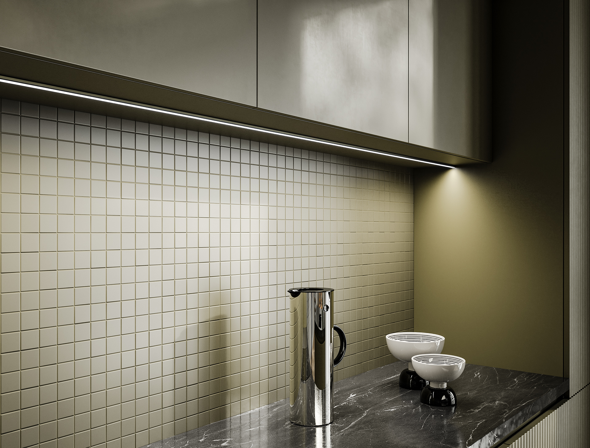 Profil LED LUMINES typ atom biały lakierowany 1 m