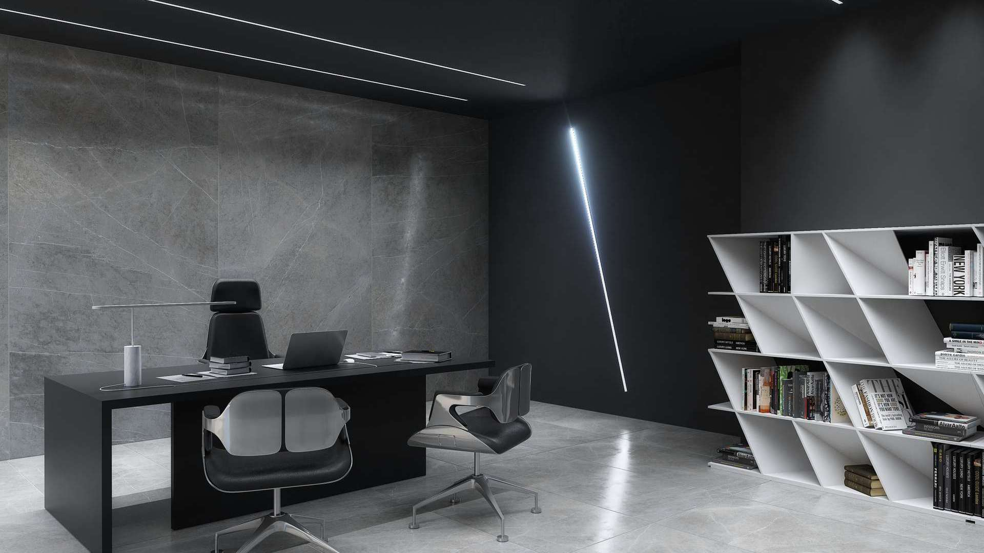 Profil LUMINES typ Subli czarny lakierowany 1 m