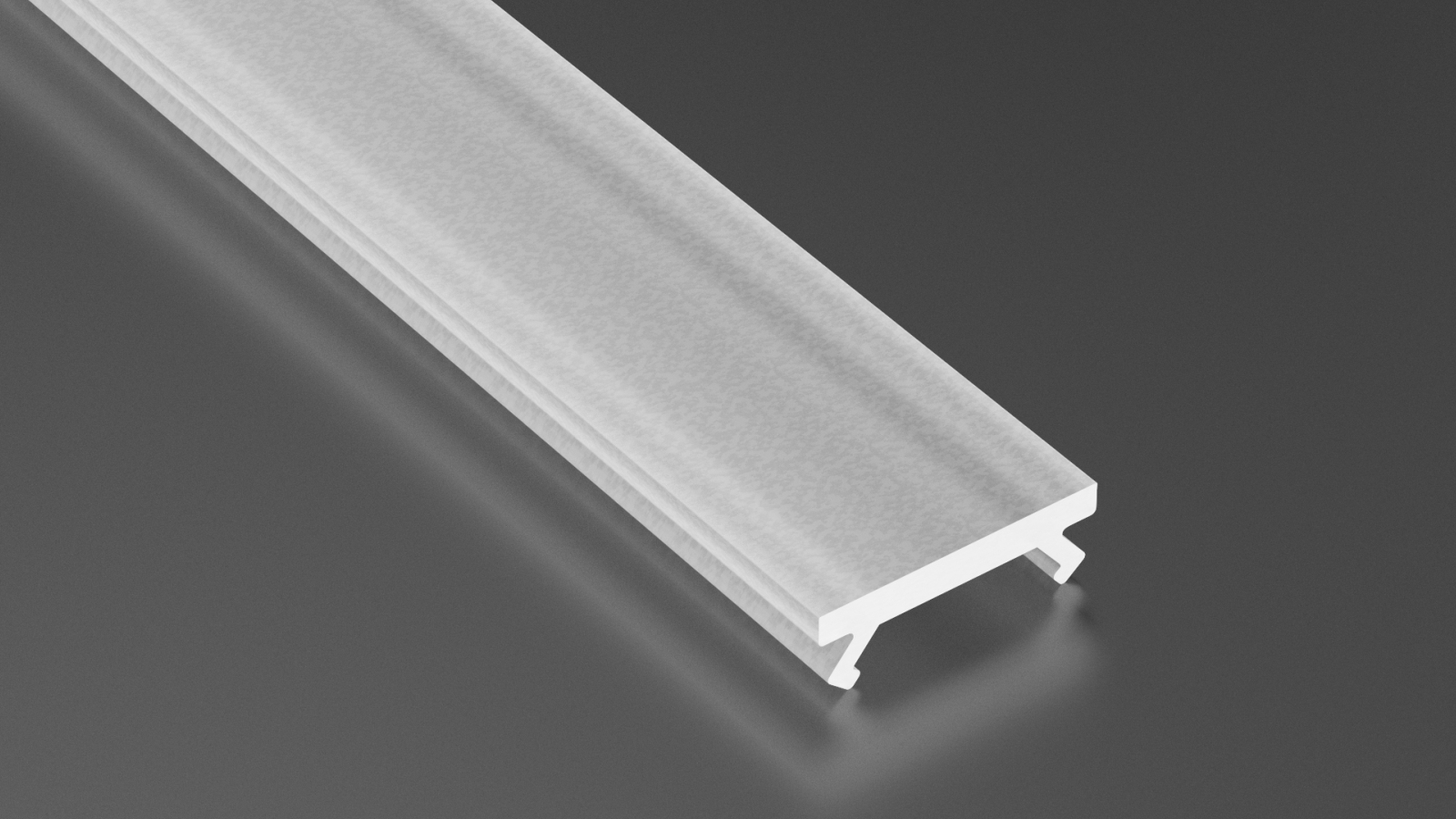 Klosz do profilu LUMINES SLIM PMMA FROST ML 3 m v1