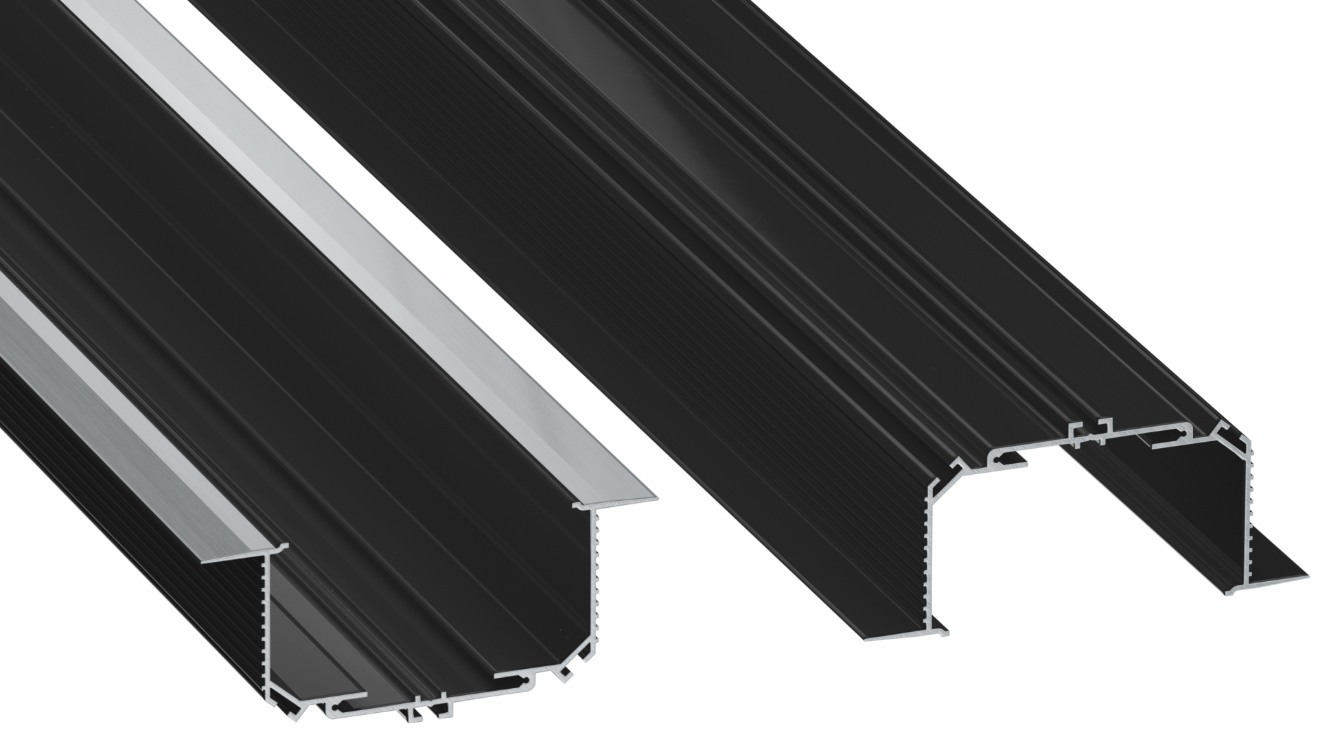 Profil LUMINES typ LARGO M3 czarny lakierowany 2,02 m