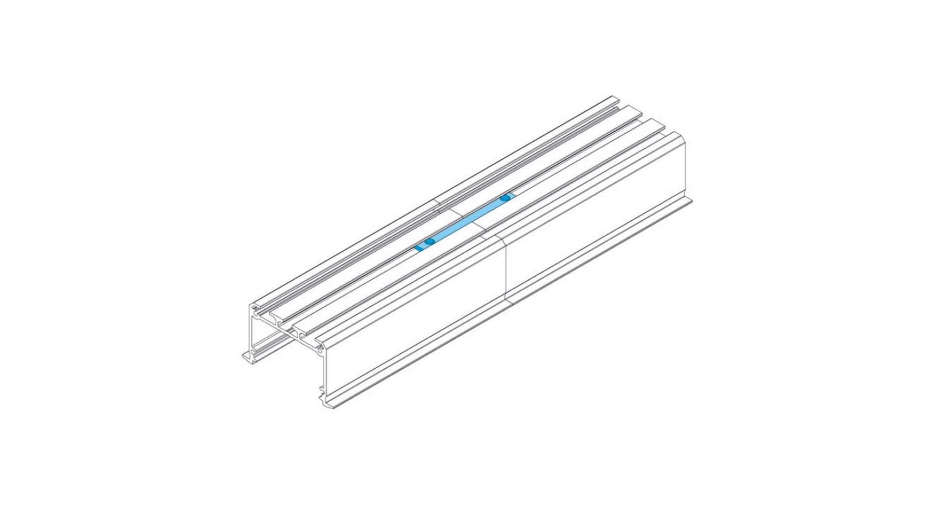 Łącznik LUMINES prosty krótki KPL