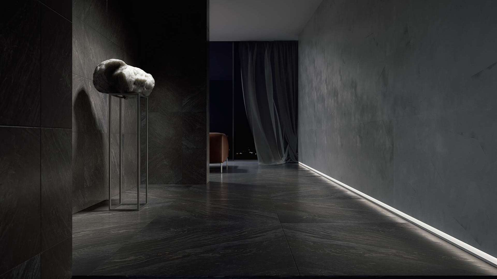 Profil LUMINES typ TIANO czarny lakierowany 3 m