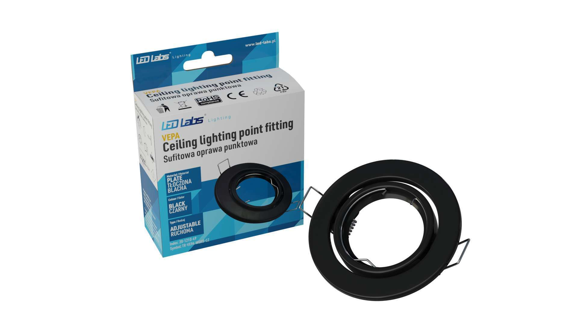 Oprawa VEPA okrągła ruchoma czarna