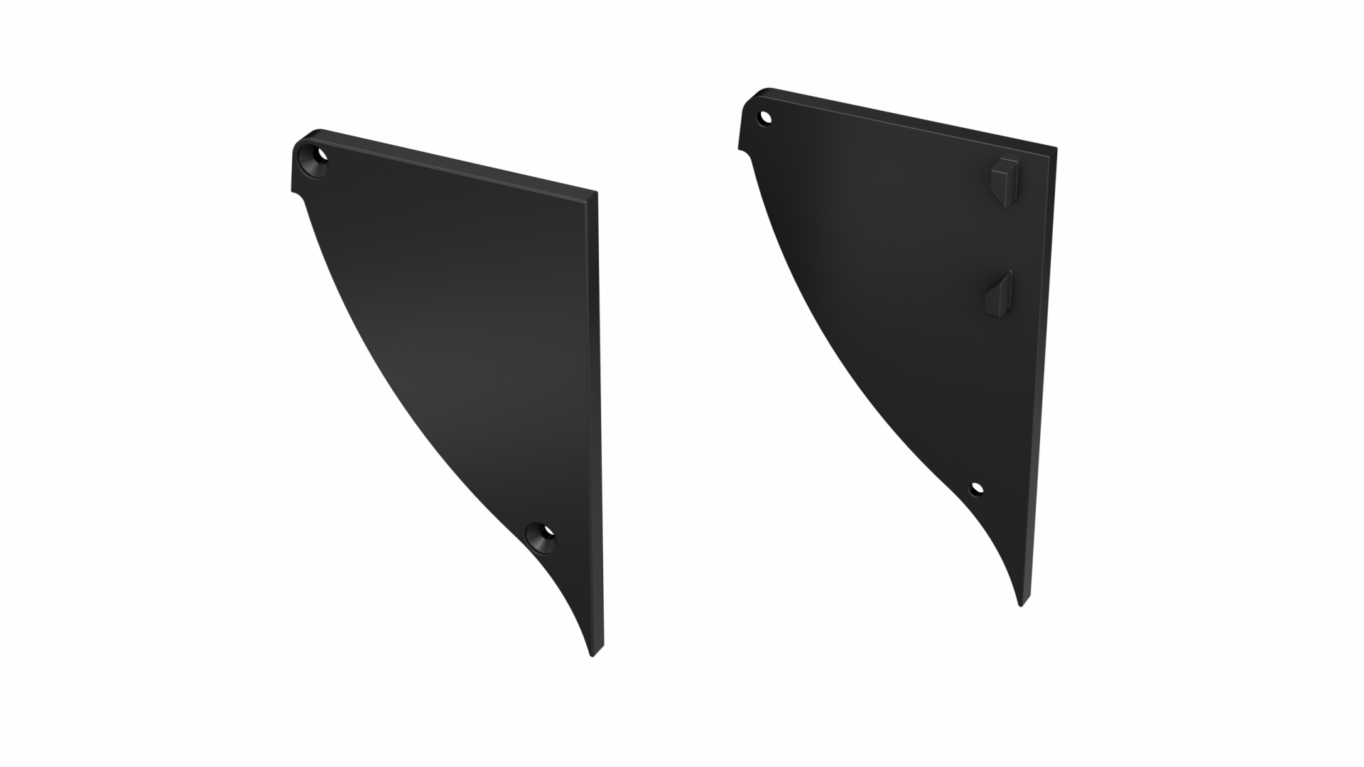 Zaślepka ALU LUMINES CONVA czarna lakierowana lewa