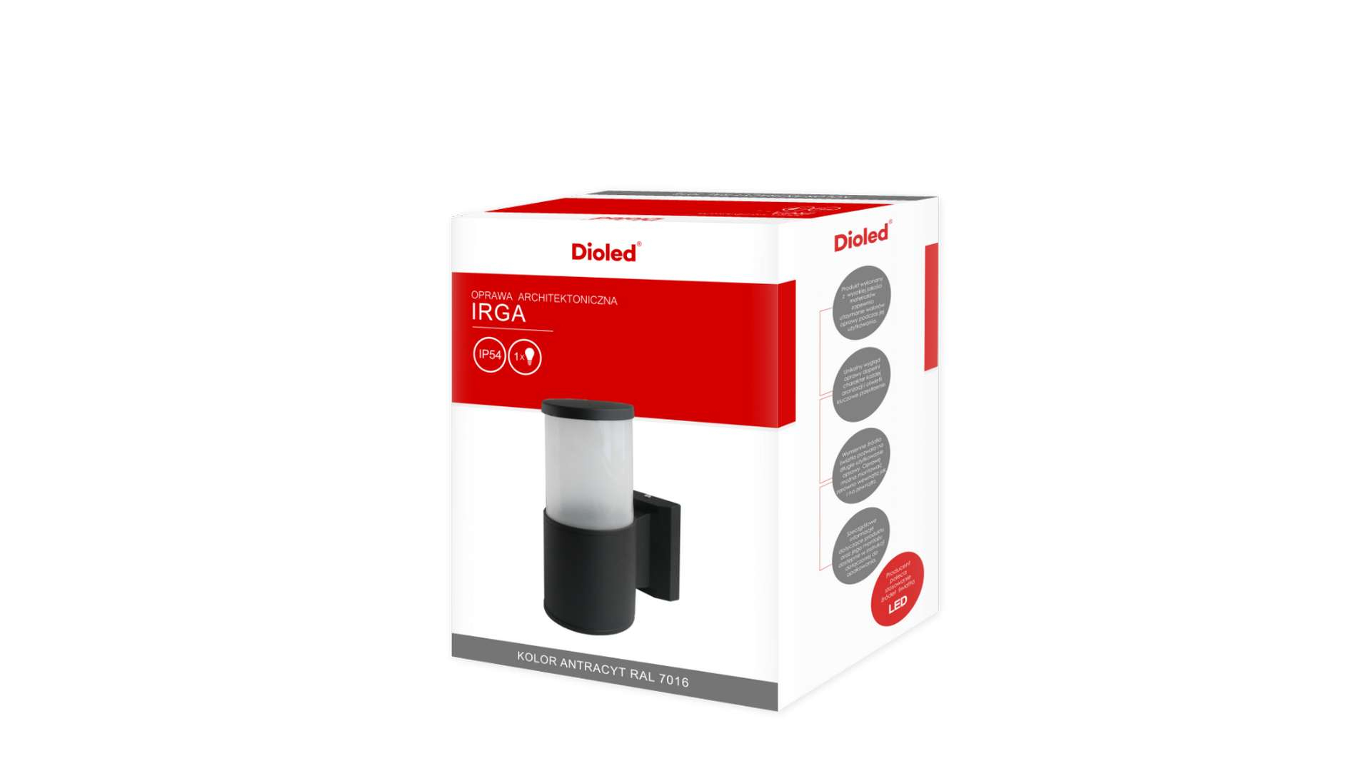 Oprawa architektoniczna Irga antracyt