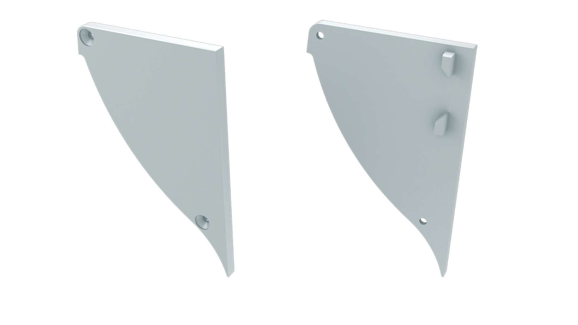 Zaślepka ALU do profilu LED LUMINES CONVA biała prawa