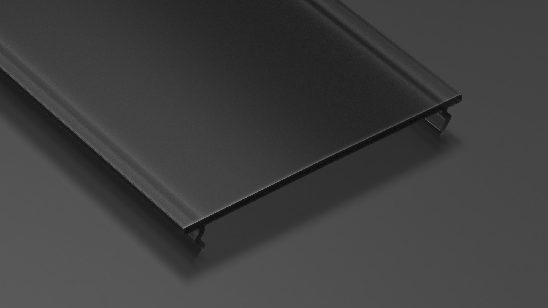 Klosz do profilu LED LUMINES WIDE PMMA czarny 2,02 m