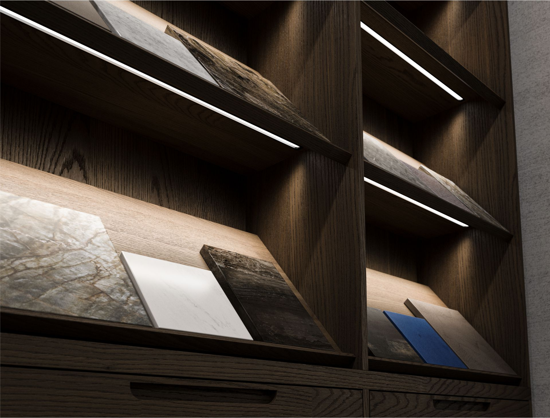 Profil LED LUMINES typ V surowy 1 m