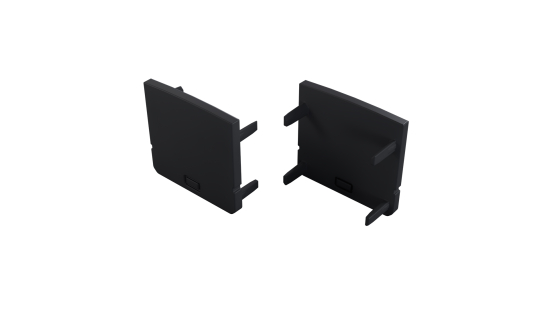 Zaślepka do profilu LUMINES RAI czarna 2w1