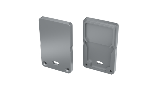 Zaślepka ALU LUMINES DILEDA+Tall srebrna anodowana z otworem