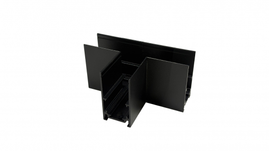 LUMINES GENESIS Łącznik natynkowy typu T czarny