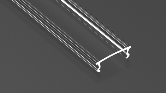 Klosz do profilu LUMINES LEAN PC transparentny 2,02 m