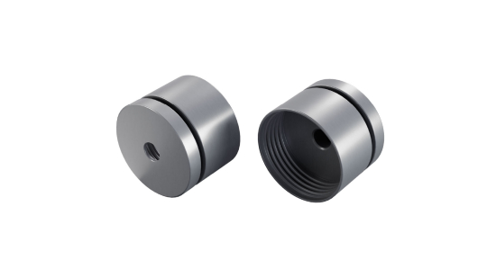 Zaślepki ALU LUMINES SFERO MS2 srebrna anodowane z otworem KPL