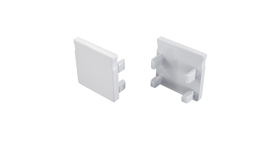 Zaślepka ALU do profilu LUMINES FLEXA biała