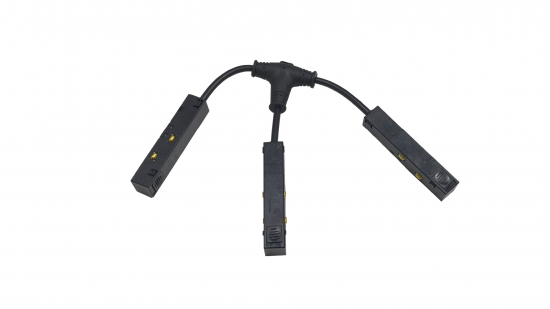 LUMINES GENESIS Złączka zasilająca typu T czarna