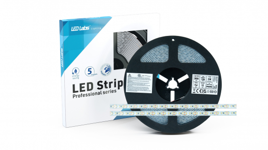 Taśma PRO 3Y 12V 600 LED 2835 SMD 9.6W CW RA90 HS