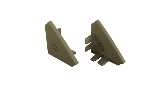 Zaślepka do profilu LUMINES AGO inox 2w1