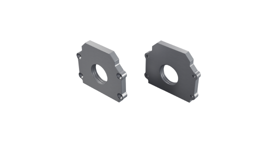 Zaślepka ALU LUMINES DURO srebrny anodowana z otworem