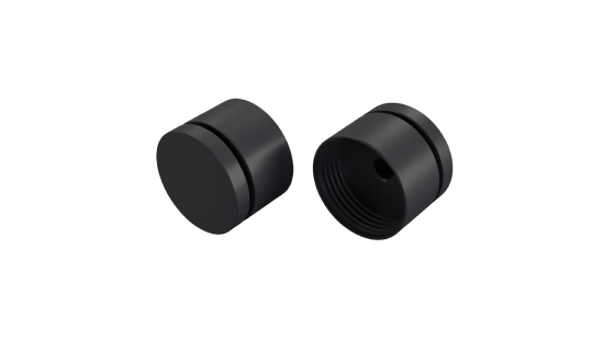 Zaślepki ALU LUMINES SFERO MS2 czarna anodowane KPL