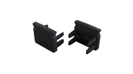 Zaślepka do profilu LUMINES SEI czarna 2w1