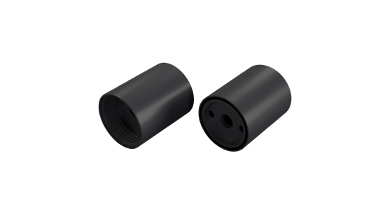 Zaślepki ALU LUMINES SFERO MS3 czarna anodowane KPL