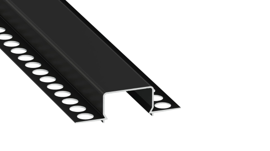 Zestaw TEKKNI HORST czarny, klosz mleczny 2,02 m