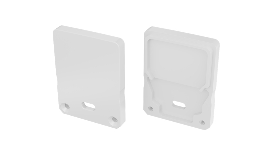 Zaślepka ALU LUMINES SILEDA+Tall biała lakierowana z otworem