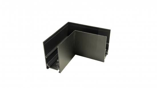 LUMINES GENESIS Łącznik natynkowy 90° horyzontalny czarny