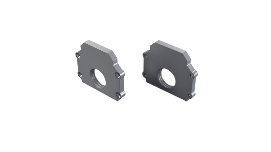 Zaślepka ALU LUMINES DURO srebrny anodowana z otworem