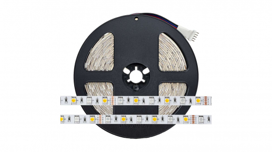 Taśma 300 LED 5050 SMD 12V RGB + Biały Zimny