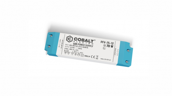 Zasilacz LED CobaltElectro PFV 12V 70W IP20