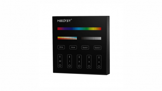 MiBoxer PANEL RF 4 STREFOWY RGB+CCT - Czarny FUT-B4-B