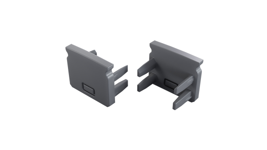 Zaślepka do profilu LUMINES SEI szara 2w1