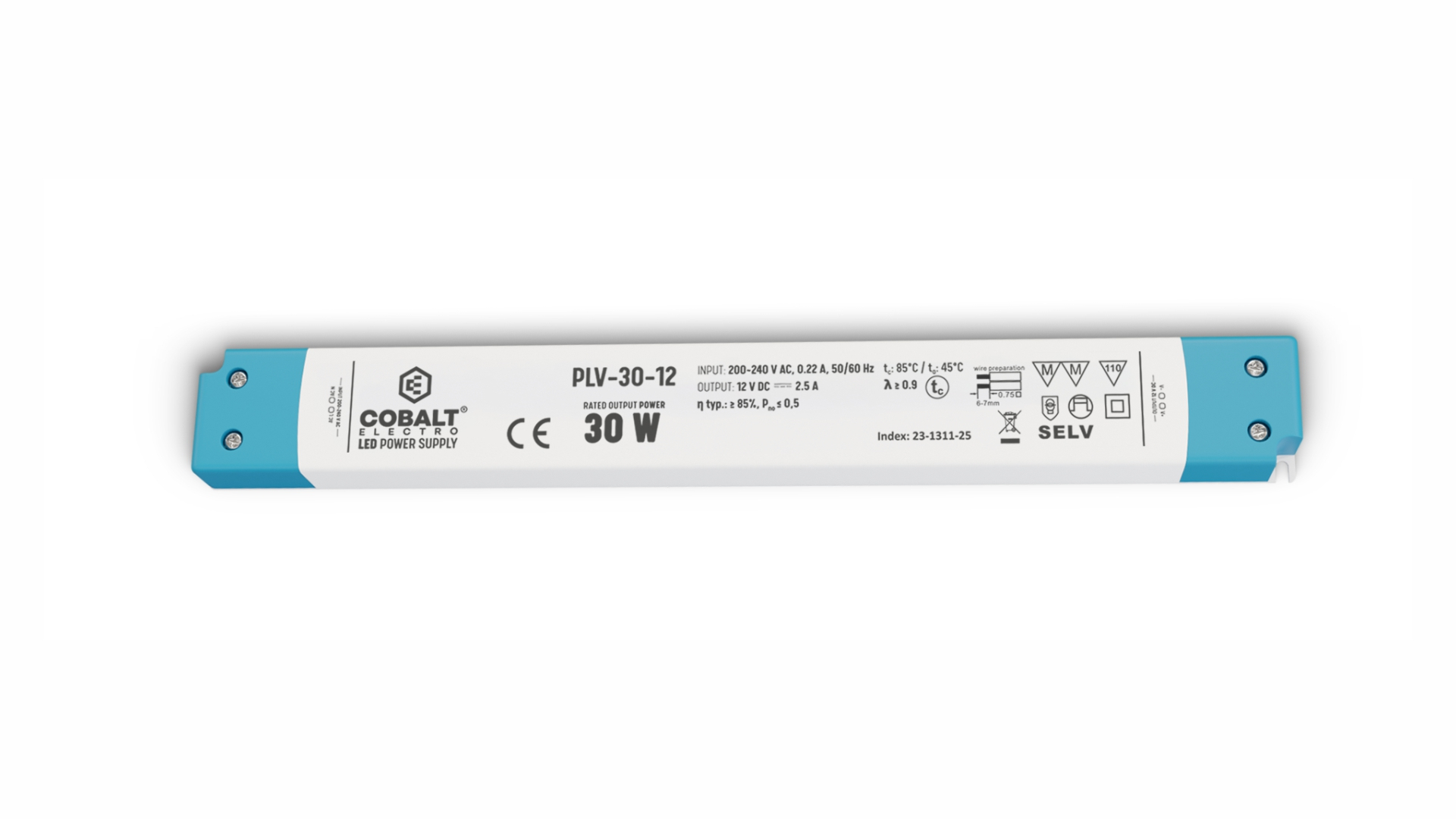 Zasilacz LED CobaltElectro PLV 12V 30W IP20