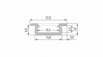 Profil LED LUMINES typ Z RAL1923 mat. 1 m