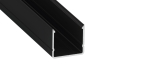 Profil LUMINES typ RAI czarny anodowany 1 m