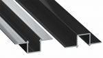 Profil LED LUMINES typ GAUDI czarny lakierowany bez perforacji 2,02 m