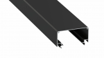 Profil LUMINES typ LARGO M2 czarny lakierowany 1 m